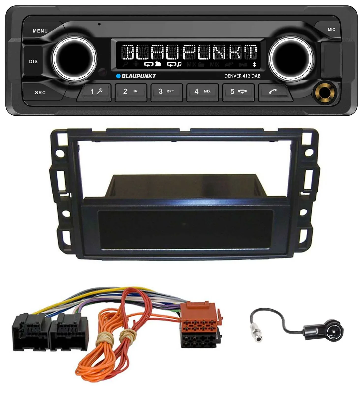 Blaupunkt Bluetooth DAB MP3 USB Autoradio für Cadillac BLS (2006-2010)