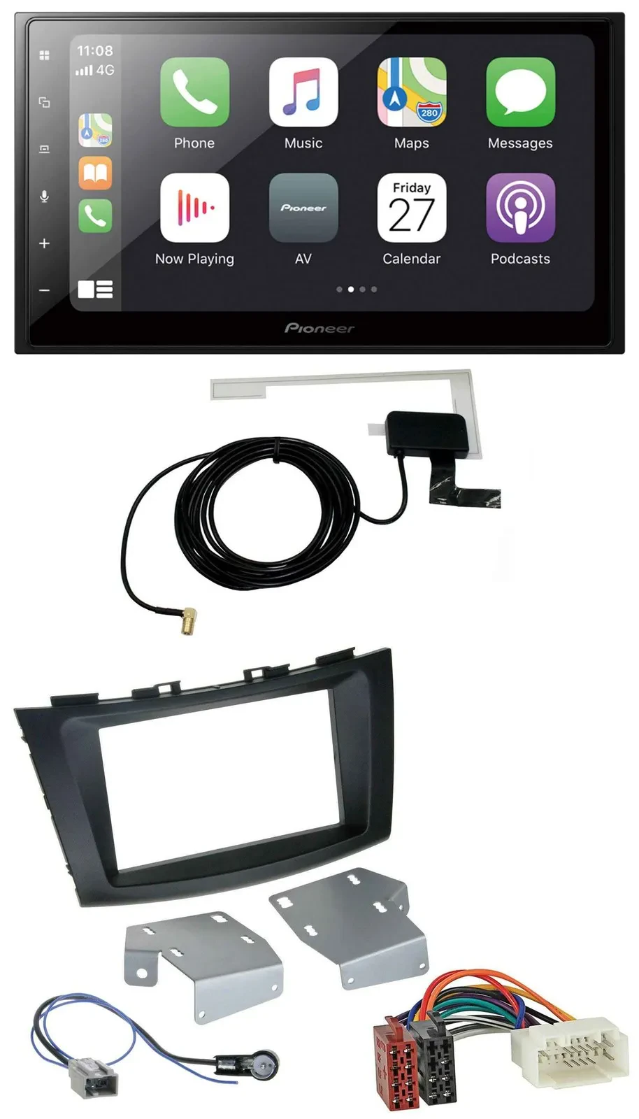 Pioneer USB MP3 2DIN Bluetooth DAB Autoradio für Suzuki Swift (ab 2010)