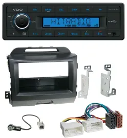 VDO Bluetooth AUX USB MP3 Autoradio für Kia Sportage 3 SL 10-15 schwarz