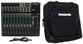 Аналоговый микшерный пульт Mackie 1402VLZ4 14‑канальный, 6 предусилителей Onyx, с сумкой