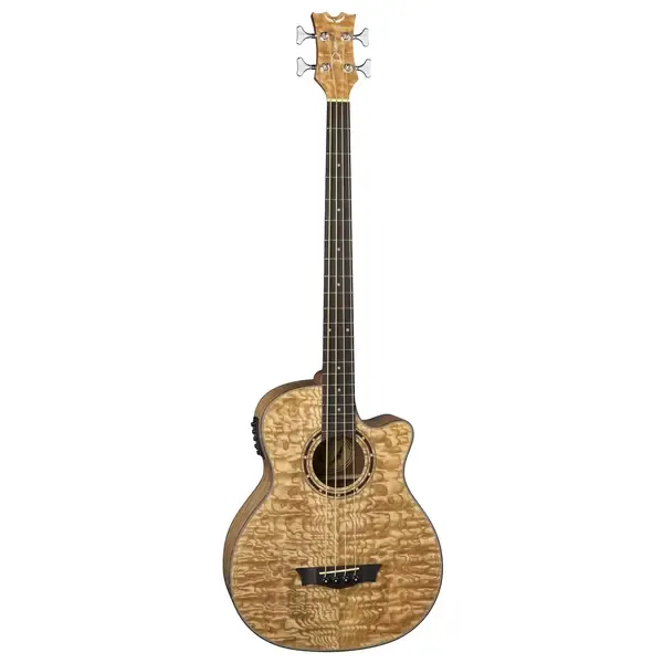 Электроакустическая бас-гитара Dean EQABA GN Exotica Quilt Ash Bass Gloss Natural