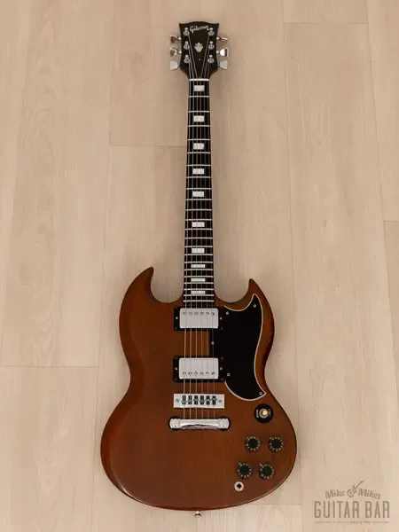Электрогитара Gibson SG Standard Vintage Guitar Walnut USA 1973 w/Ebony Board, Case, Tarbacks humbuckers