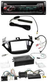 Автомагнитола Pioneer CD, Bluetooth, DAB, USB для Opel Adam и Corsa E (с 2013), поддержка кнопок на руле, PDC