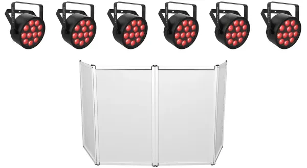 Светодиодный прибор Chauvet DJ SlimPAR Q12 ILS RGBA D-Fi USB DMX с фасадом (6 штук)