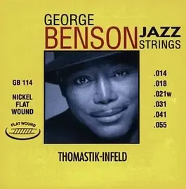 Струны для акустической гитары Thomastik GB114 George Benson Jazz 14-55