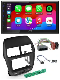 JVC Bluetooth USB MP3 2DIN DAB Autoradio für Mitsubishi ASX 2010-2014