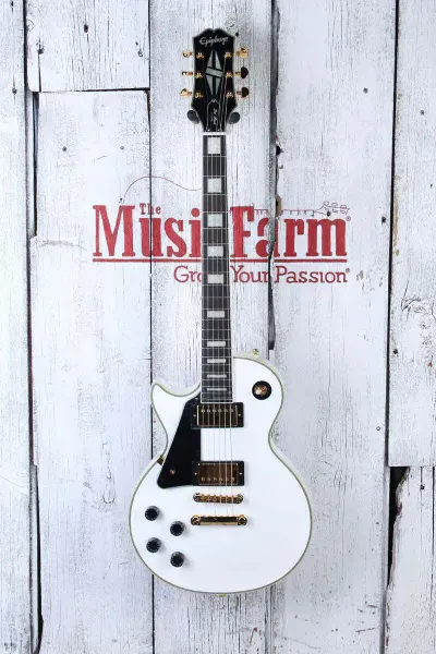 Электрогитара Epiphone Les Paul Custom Left-Handed Alpine White