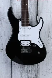 Yamaha PAC112V Double Cut Solid Body Electric Guitar Black Finish