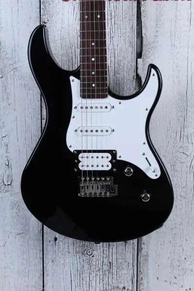 Yamaha PAC112V Double Cut Solid Body Electric Guitar Black Finish