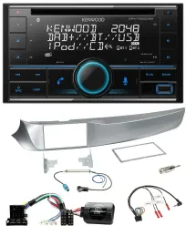 Автомагнитола Kenwood 2DIN CD DAB USB Bluetooth, поддержка управления на руле, для Alfa Romeo Giulietta (2010–2014)