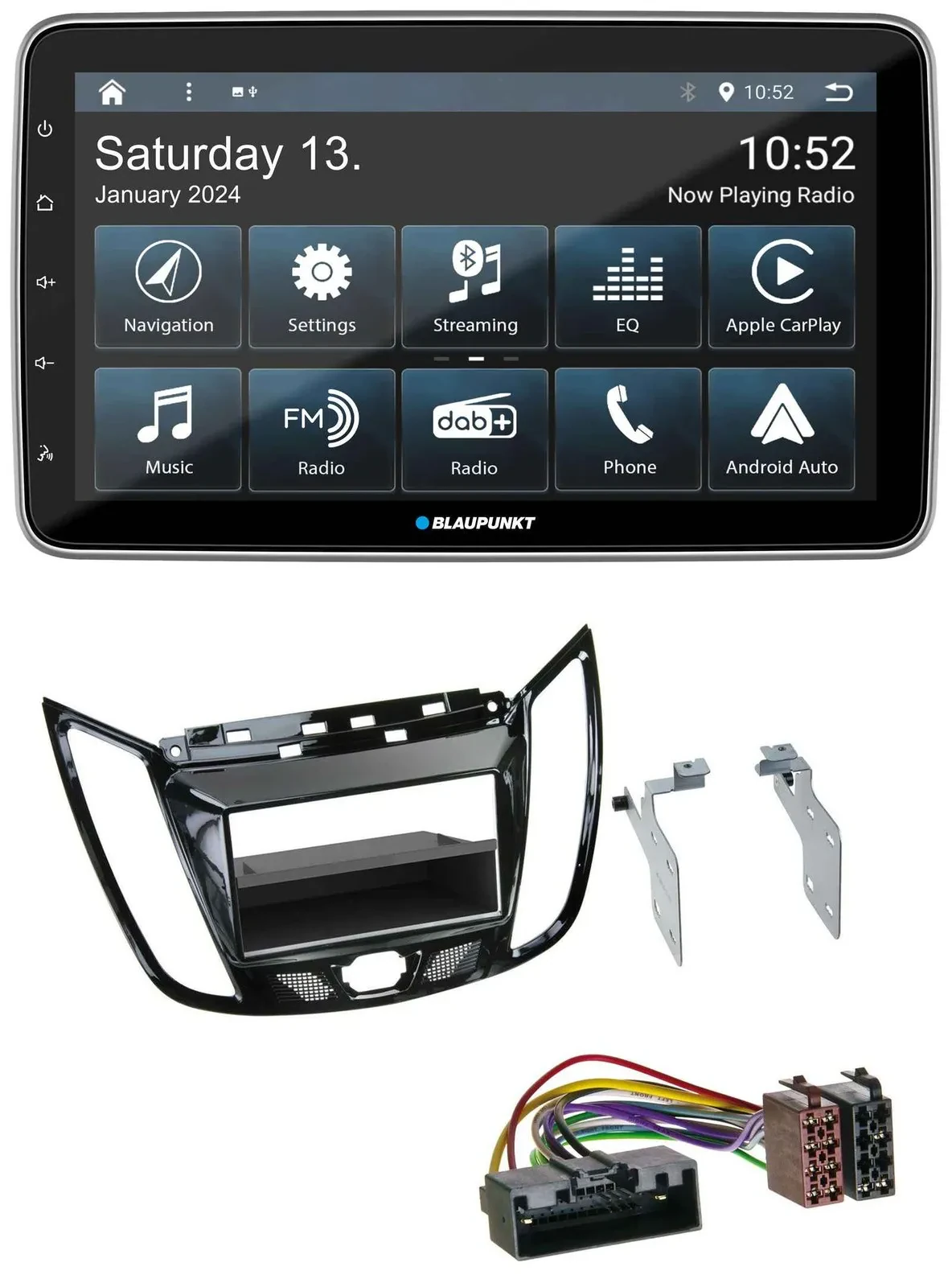 Blaupunkt USB DAB SD MP3 Bluetooth Autoradio für Ford C-Max Kuga Klavierlack sch