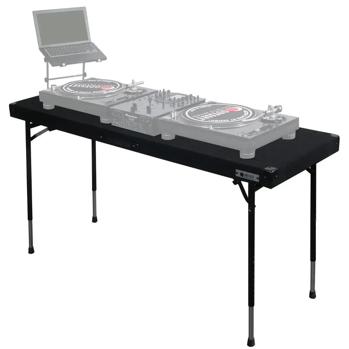 Студийный стол Odyssey CTBC2060 регулируемый по высоте, рабочая поверхность 60" x 20" с ковровым покрытием