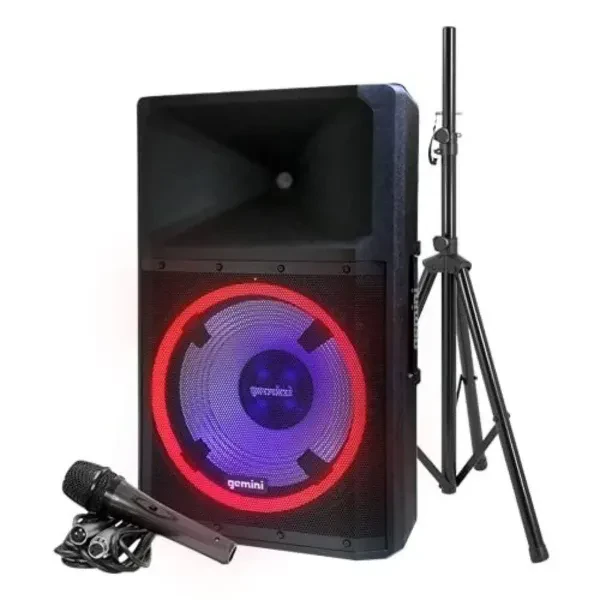 GSP-L2200PK: 15" Bluetooth Party Speaker with Dynamic LED Lights