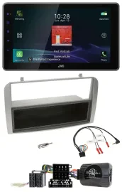 JVC DAB Lenkrad Bluetooth USB Autoradio für Alfa GT 147 07-10 silber Ablagefach
