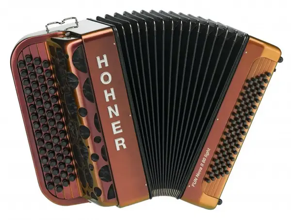 Баян HOHNER Fun Nova II 80 light red to gold (C-Stepped)