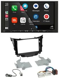 JBL USB 2DIN MP3 Bluetooth AUX Autoradio für Hyundai i30 (ab 12)