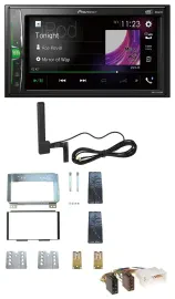 Автомагнитола Pioneer 2-DIN, DAB, Bluetooth, AUX, MP3 для Kia Carnival II VQ (2006–2011)