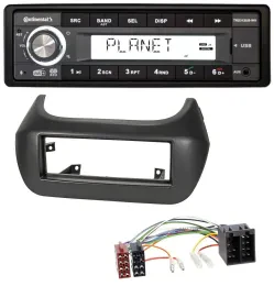 Continental USB 1DIN AUX DAB MP3 Autoradio für Fiat Fiorino Qubo Citroen Nemo Pe