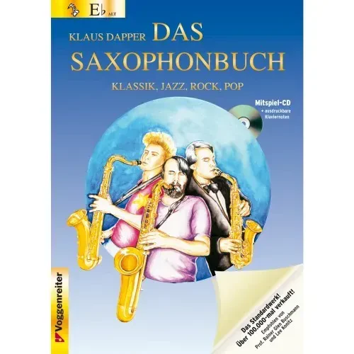 Учебное пособие Voggenreiter Das Saxophonbuch Band 1 Eb Alt- Baritonsax Dapper (+CD)