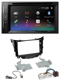 Pioneer Bluetooth MP3 USB 2DIN DAB DVD Autoradio für Hyundai i30 (ab 12)
