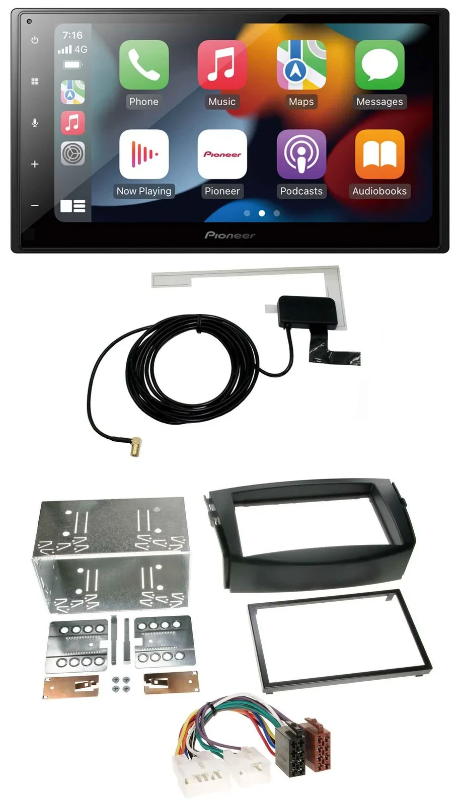 Автомагнитола для Toyota RAV4 (2006–2013) Pioneer 2DIN MP3 USB Bluetooth DAB
