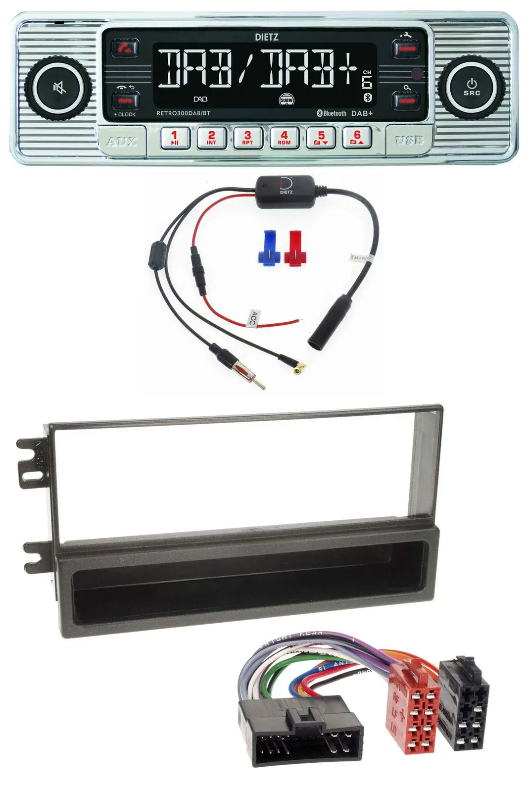 Dietz DAB USB MP3 Bluetooth Autoradio für Kia Sportage I (2000-2005)