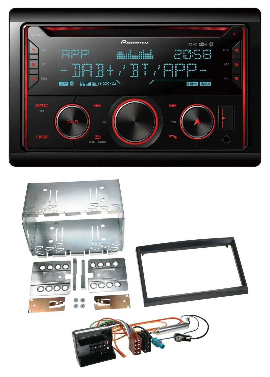 Автомагнитола для Peugeot Expert/207/307/Partner Pioneer 2-DIN DAB Bluetooth USB CD