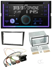 JVC MP3 USB 2DIN DAB Bluetooth CD Autoradio für Opel Astra H Corsa D Zafira B Kl