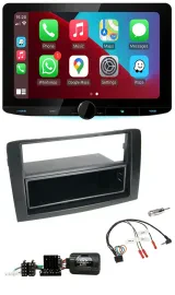Kenwood Lenkrad USB DAB Bluetooth Autoradio für Fiat Idea 2006-2012 schwarz