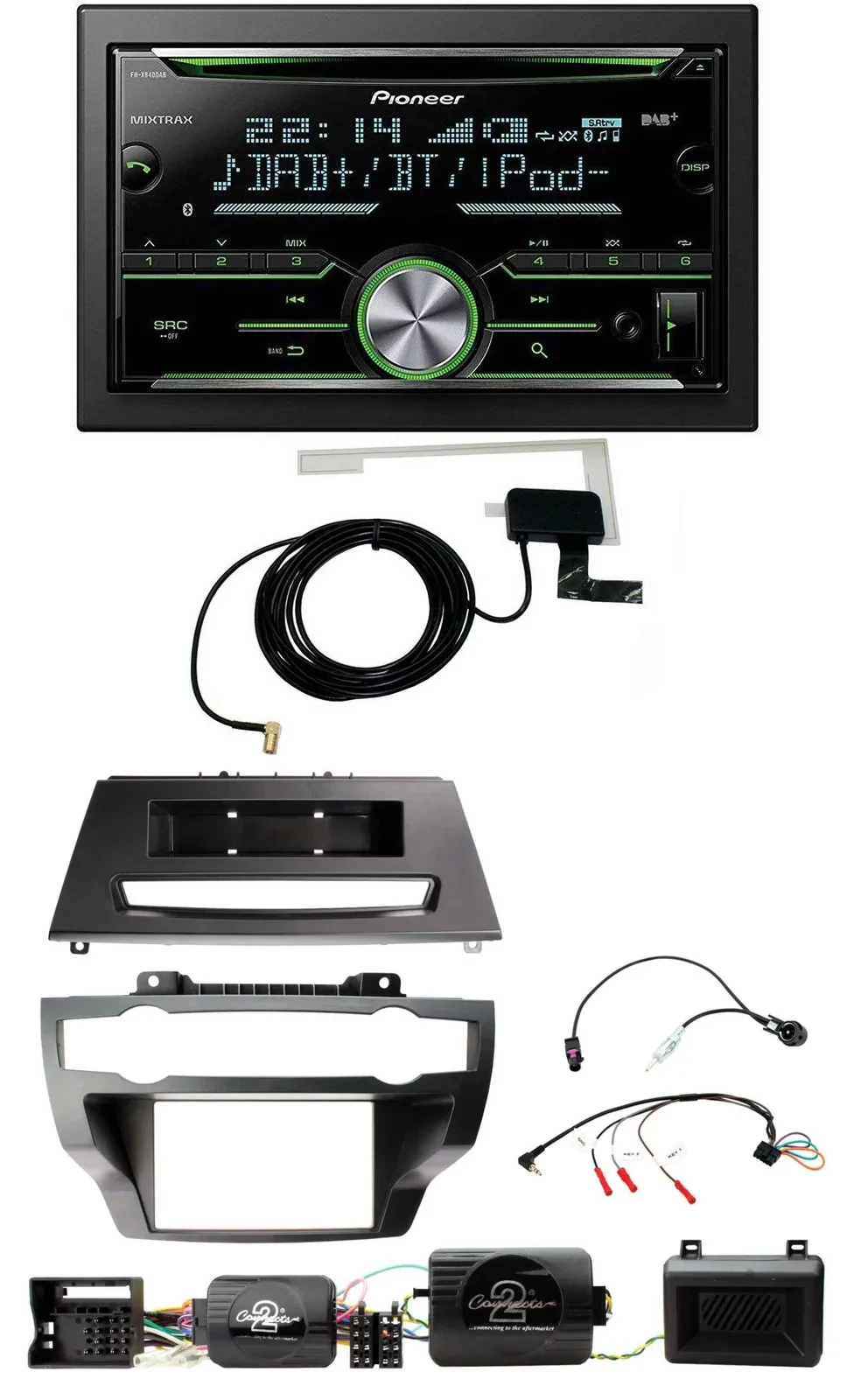 Pioneer CD USB Lenkrad Bluetooth 2DIN DAB Autoradio für BMW X5 X6 07-13 E70 E71