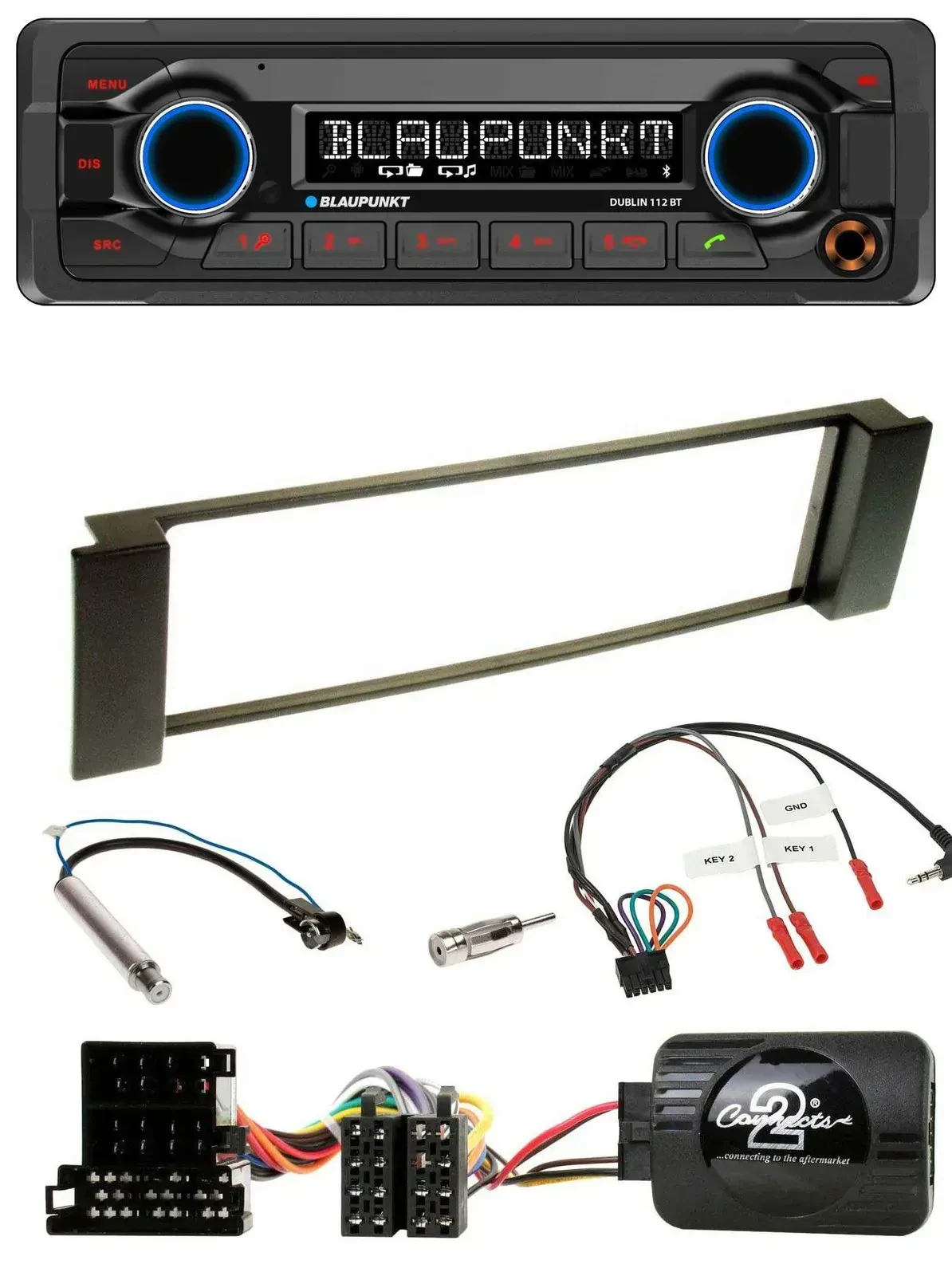 Blaupunkt MP3 Bluetooth USB Lenkrad Autoradio für Audi A3 A6 2000-2004