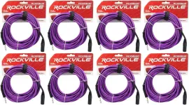 Коммутационный кабель Rockville RCXMB30-P Purple 9.1 м (8 штук)