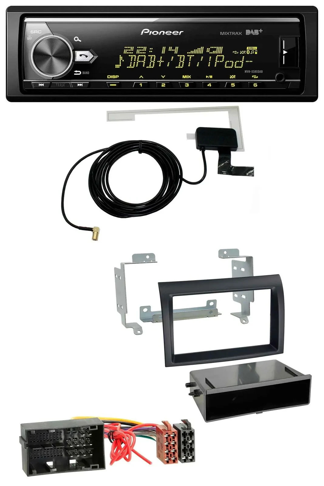 Автомагнитола Pioneer Bluetooth, DAB, USB, MP3 для Citroen Jumper (с 2014), Fiat Ducato