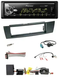 Pioneer Bluetooth USB DAB Lenkrad Autoradio für BMW 1er E87 2004-2013 Aktiv