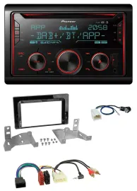 Pioneer 2DIN DAB MP3 Bluetooth USB CD Autoradio für Toyota Aygo AB7 ab 2022 klav