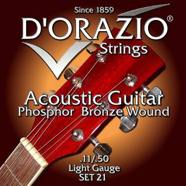 Струна для акустической гитары D'Orazio PL012, сталь, калибр 12