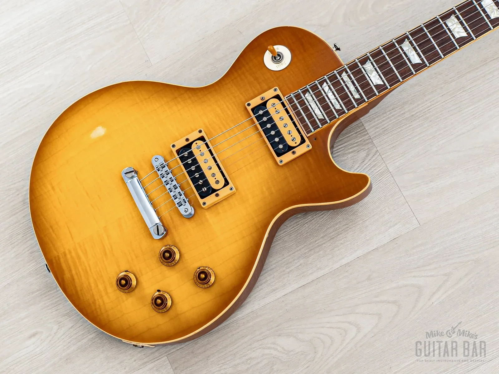 Б/У Электрогитара Burny Super Grade RLG-75 '59 Model Lemon Drop Burst Япония