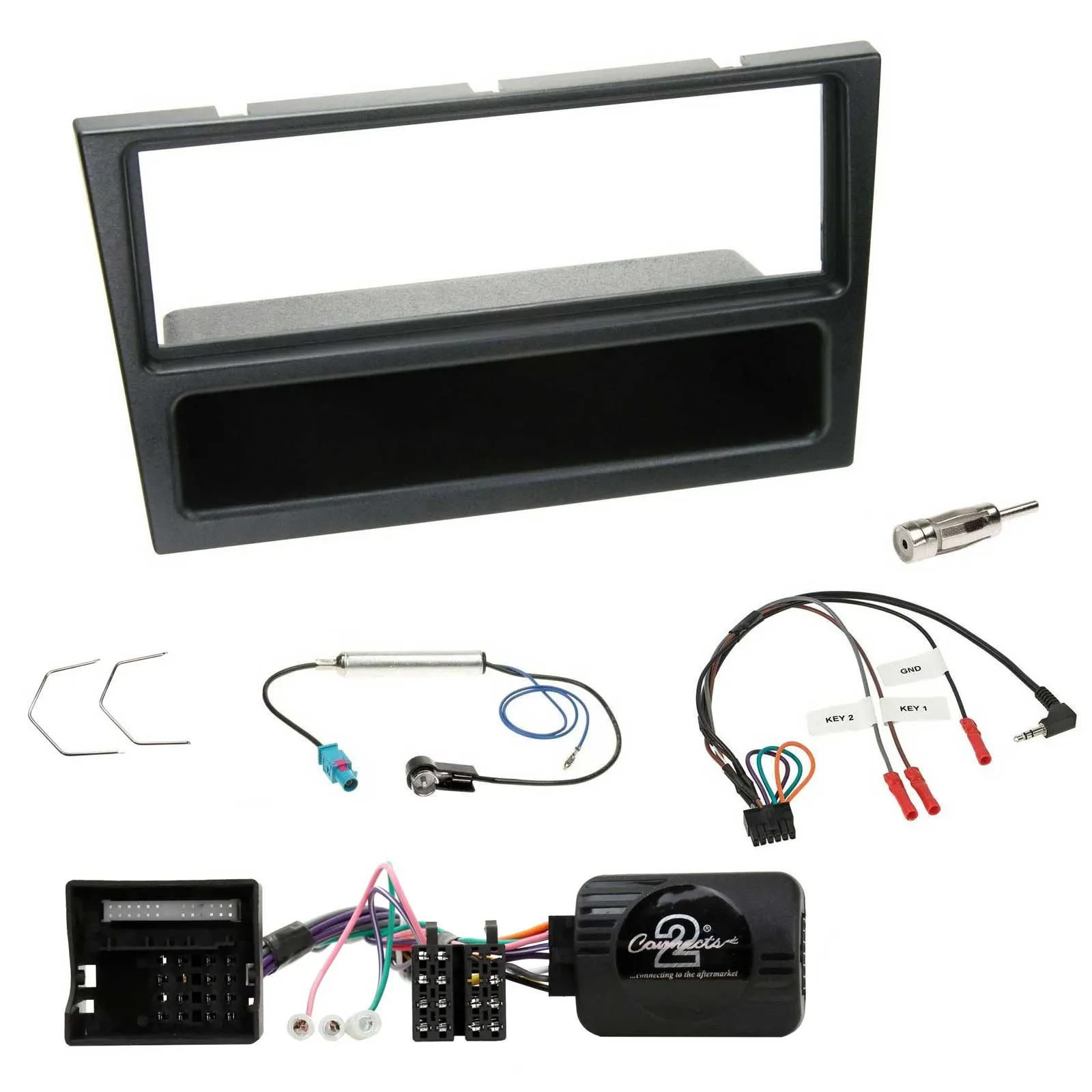 Radioset Lenkradadapter DIN Autoradio für Opel Corsa C 2004-2006 schwarz