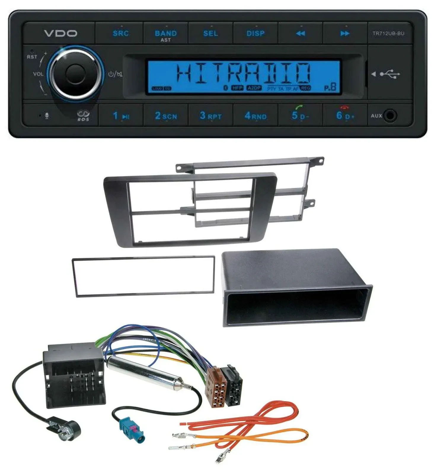 VDO Bluetooth AUX USB MP3 Autoradio für Skoda Octavia II 2004-2013 Yeti ab 2009