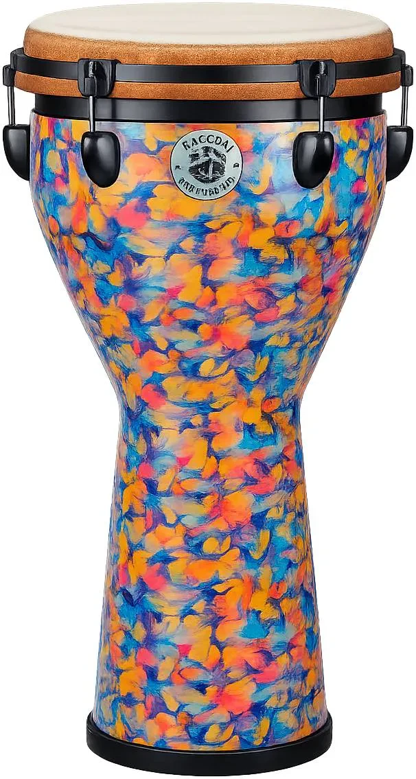 Джембе RACCOON Fiery Flames оранжевый, винтовая настройка
