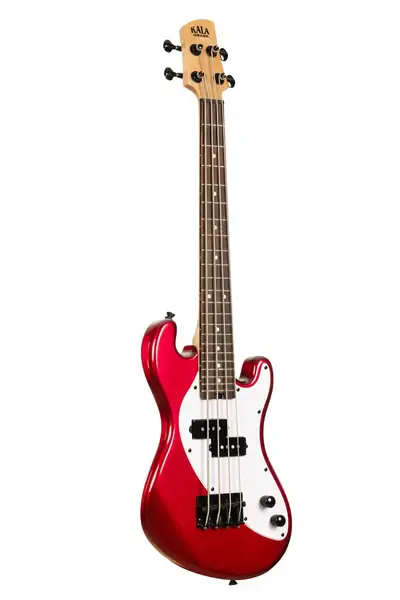 Укулеле-бас Kala Solid Body 4-String Fretted U-BASS Candy Apple Red w/Gig Bag