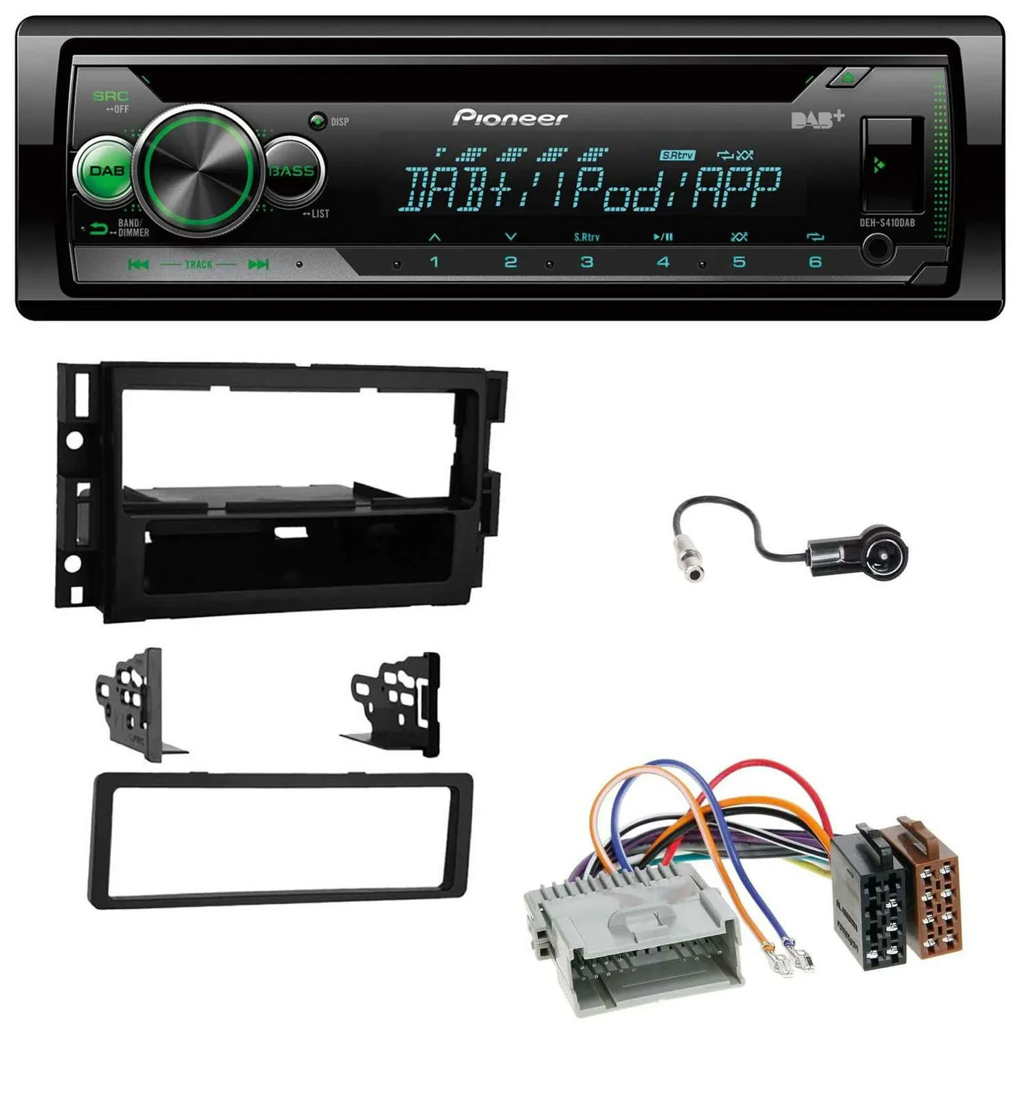 Автомагнитола Pioneer CD USB AUX DAB MP3 для Buick Enclave 2008-2012, Lucerne 2006-20