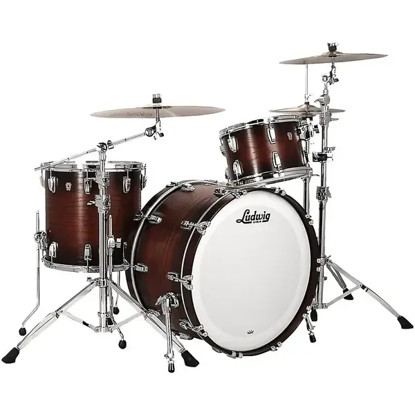 Ударная установка акустическая Ludwig Classic Oak Pro Beat Shell Pack With 24" Bass Drum Brown Burst