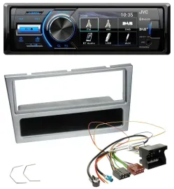 JVC Bluetooth MP3 USB DAB Autoradio für Opel Combo C Corsa C Tigra Meriva ab 200