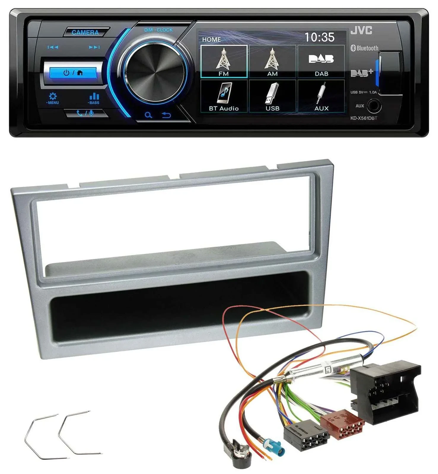 JVC Bluetooth MP3 USB DAB Autoradio für Opel Combo C Corsa C Tigra Meriva ab 200