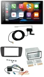 Автомагнитола для Seat Ibiza Pioneer 2 DIN MP3 USB Bluetooth DAB черный