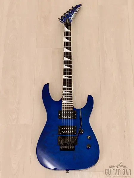 Электрогитара Jackson Stars Soloist SL-J2 Quilt Top Trans Blue  2003 w/Case & Seymour Duncan