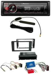 Pioneer MP3 DAB 1DIN AUX USB Autoradio für Audi A3 03-06 8P Symphony Aktivsystem