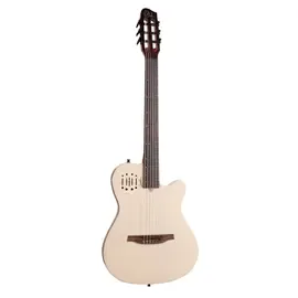 Классическая гитара с подключением Godin Multiac Mundial Hollow Body A/E Nylon String Guitar, Ozark Cream w/Gig Bag