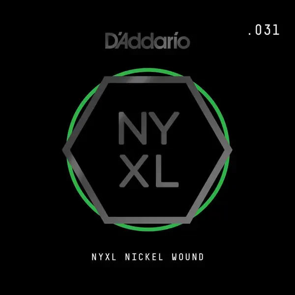 Струна одиночная D'Addario NYNW031 NYXL Nickel Wound Single 031